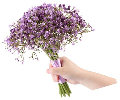 Cabilock Bouquet De Mariée en Fausses Fleurs Dhortensia pour Décoration De Mariage De Saint-Valentin Décoration De Bureau Ou De Maison