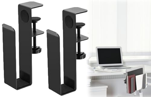 Support De Fixation Latéral Réglable pour Ordinateur Portable,Support De Fixation Latéral Réglable pour Ordinateur Portable,Support De Bureau Suspendu en Métal,Pour Ordinateurs Portable Tablettes