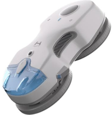 HUTT C7 Robot Lavavetri Intelligente, Potenza di Aspirazione 6000Pa, Pulizia Automatica Finestre e Vetrate, Controllo App e Telecomando, Adatto per Superfici Lisce, Sicurezza con Corda Anti-caduta