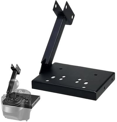 LGIB Universal Gear Shifter & Handbrake Bracket for Racing Wheel Stand，Dual-Side Adjustable Bracket Compatible with Most Gaming Simulator Setups, Gear Lever Mount Accessorie with Mounting Bolts