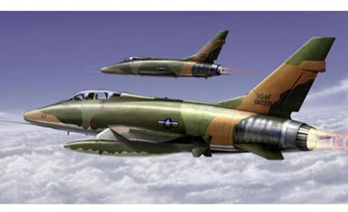 TOUCAN RC HOBBY 1/72 Plane US F-100F Super Sabre Fighter Bomber Model Aircraft for Ages 14+