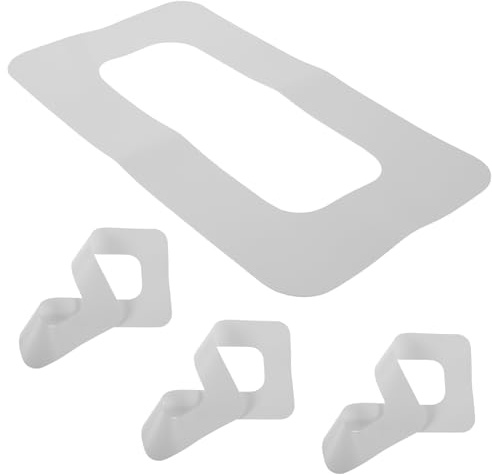 SOIMISS 4 Pièces Patch de Réparation pour Boîte Aileron de Planche Surf Lot de Connecteur Blanc pour Slot de Dérive Sup Accessoires Paddleboard et Durables