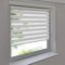 Easy-Shadow - Doppelrollo 70 x 200 cm weiß Klemmfix ohne Bohren Vario Seitenzug Duorollo Zebrarollo für Fenster und Türen