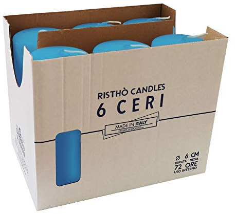 Risthò 56202_06 - Velas de Cera, Color Celeste, Talla única