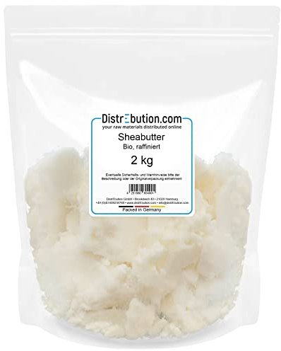 Sheabutter Raffiniert 2kg Shea Butter Vegan 100% Natürlich Kosmetik