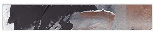 MuchoWow® Balkon Sichtschutz Sichtschutzmatte Balkonbanner Abdeckung für Terrasse Balkon Windschutz Blickdicht Wetterfest 500x75 cm Abstrakt - Farbe - Gold