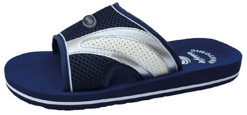 Generico de fonseca Pantofole Ciabatte Mare Uomo con Fascia, Blu o Nero - Mod. AMALFI P M57 (Blu, Sistema Taglie Calzature EU, Adulto, Numero, Media, 43)