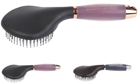 NETPROSHOP Schweif- und Mähnenbürste ComfortCare Pferdebürste mit feinem Gelgriff, Farbe:Bordeaux