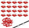 Vierone 70Pcs Cable Hooks Cable Self Adhesive Clips Adhesive Transparent Outdoor Fairy Light Clips Clear Cable Tidy Clips Hanging Decorations Wire Clips for Cables Hooks Office Home Desk Wall