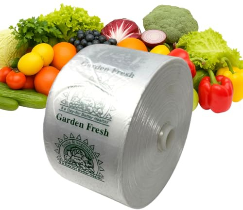 ASSUREPAK Clear Produce Bags Roll - 750 Bags - 15x20 – for Grocery, Small Business, Reusable Produce Use, Food & Storage Needs, Garden Fresh, Narrow Profile, Kitchen Use