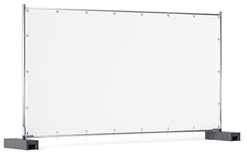 Bâche barrière de chantier - 1,76m x 3,41m Noir