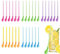 30 Pieces Slushie Straws, Removable Slush Straws, Reusable 2-in-1 Spoon Straws for Smoothie, Milkshake, Cocktails, Coffee and Hot Drinks