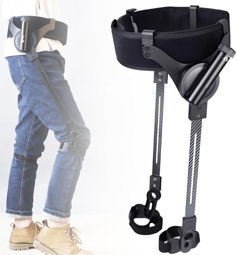 Bionic Body Power Walking Aids,Fácil Ajuste Una Mano,Materiales Ligeros (Fibra Carbono+PA) 1.05kg,3 Niveles Ajustables,Funciona Sin Necesidad de Carga,Exoesqueleto para Caminar,S