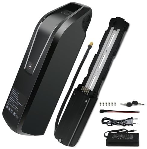 UBETTER 48V 20Ah Batteria per Bici Elettrica con 30A BMS, Caricatore Rapido da 2a, Uscita USB, Blocco Sicuro, Indicatore Luminoso a LED, Piastra di Base a 5 Pin per 250W 500W 1000W Motore E-Bike