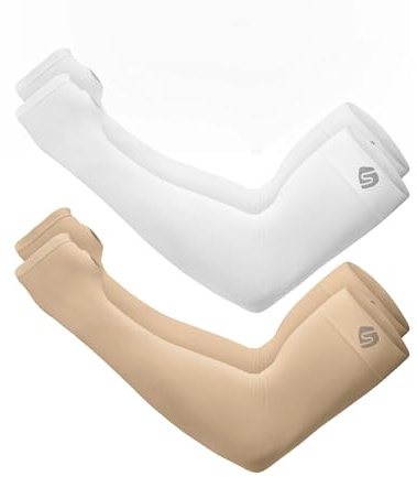 SHINYMOD Manicotti Braccia Anti UV per Uomo e Donna, Maniche a Braccio Protezione UPF 50+ Manicotto Braccio di Raffreddamento, Manicotti a Compressione per Pallavolo, Ciclismo, Golf, Corsa