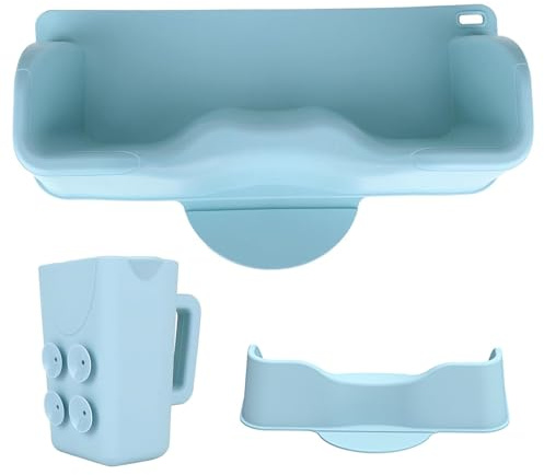 Station de Lavage Cheveux pour Enfants, Lavabo Portable en Silicone avec Gobelet Rinçage pour évier et Baignoire Bol à Shampooing Anti-Déchirure pour Adultes Tout-Petits Personnes Alitées