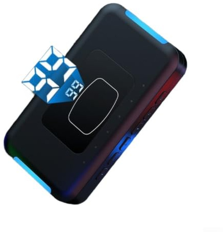RiseNova Kompakt skärm för Clicker, bärbar ABS trådlöst gängverktyg för presentationer kompatibel med bärbar dator surfplatta TV (1-Clicker Controller)