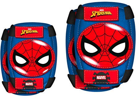 STAMP SM250094 - ELLBOGEN und KNIESCHÜTZER - SPIDERMAN, Blau & Rot