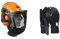 Oregon Waipoua Professional Chainsaw Safety Helmet with Protective Ear Muff and Mesh Visor(562413) & 295395 Leather Chainsaw Protective Glove, 4 Way Stretch, Large