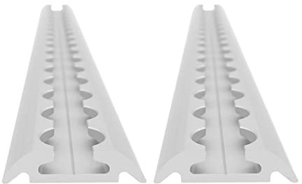 lasiprofi Airlineschiene halbrund: 42 x 9,5 mm, 500 mm, 4er Set | Zurrschiene | 50 cm | kompatibel mit Fittingen | Silber eloxiert | für Transporter, Wohnwagen, Sprinter UVM. | Aluminium | 0,5 m