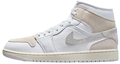 Nike - Air Jordan 1 Mid Se Craft tech Grey - DM9652120 - Farbe: Weiß - Größe: 45.5 EU