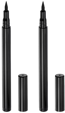 QUARKZMAN 2pz Tessuto Pennarelli Permanente Tintura Pittura Tessile Pennarello Penne Fine Punta 2 Colori per Fai-da-Te Abiti Scarpa, Nero, Scuro Blu