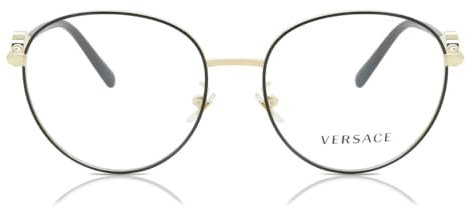 Versace VE1273D Asiatische Passform 1433 54 Damenbrille, Schwarz, 54