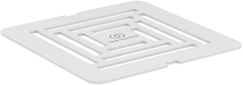 Ideal Standard - Ultra Flat S+, rejilla de desagüe para plato de ducha, acero inoxidable, blanco