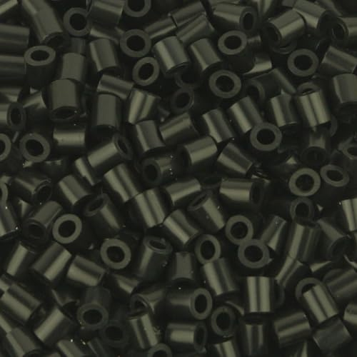 4000 Pcs 5mm Plastic Fuse Beads Small Ironing Beads Mini Craft Iron Handmade Beads Loose Melting Beads Crafting Fuse Beads Supplies Compatible Hama Beads Black