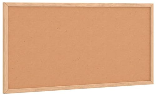 vidaXL Korktafel mit massivem Kiefernholzrahmen, Kork-Pinnwand, 60x30 cm, Kork-Pinnwand für Wand, moderne Pinnwand, Büro-Pinnwand