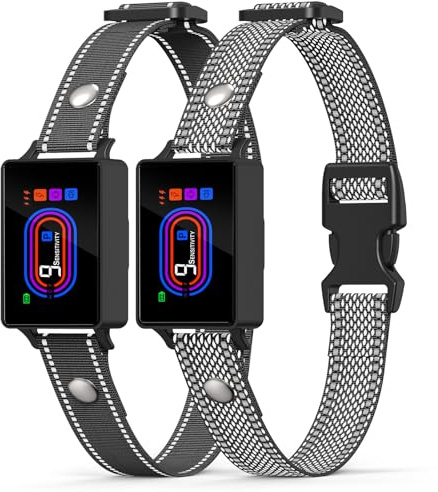 2 Pack Dog Bark Collar, 2025 Bark Collar for Large Medium Small Dogs 5-130 lbs - Smart Rechargeable Anti-Barking Training Collar with 10 Adjustable Sensitivity-Bark Collars with Beep Vibratio (2 Pack)