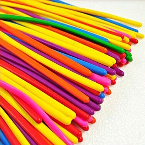 logei® Magic Modellierballons bunte Luftballons Ballons Deko Ballon, Qualatex, für Party Hochzeit Geburtstag, zufällige Farbe (100)