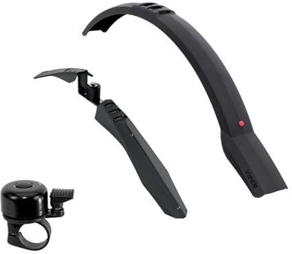Hebie Viper 751 und Viper XF 726F Fahrrad Schutzblech-Set - 26 bis 29 inkl. Fahrradklingel