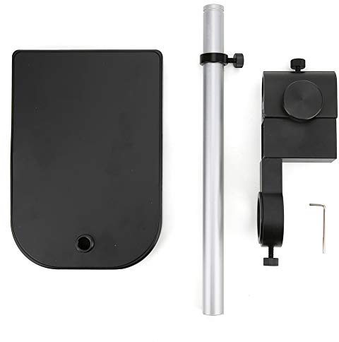 Soporte de Cámara para Microscopio de Aleación de Aluminio con Anillo de 50mm,Soporte para Microscopio,Accesorios para Lentes 180X,Metal 36x16x8 Qqmora