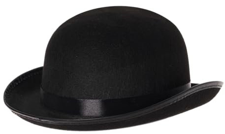 Spooktacular Creations Zylinderhut, Schwarze Melone für Erwachsene, viktorianische Accessoire für Kinder, Halloween Kostüm, Partys, Karneval Dress Ups