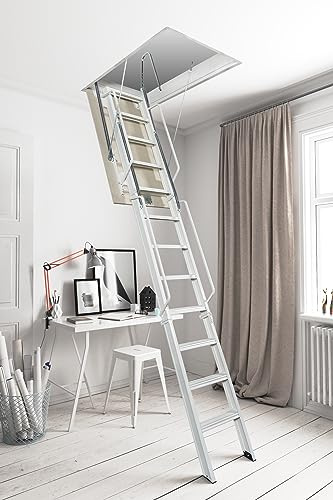 SCALA RETRATTILE FANTOZZI A 3 ELEMENTI IN ACCIAIO VERNICIATO (276/290)