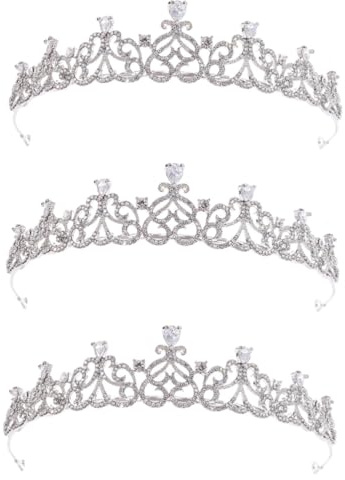 Healeved 3piezas De Novia Diseño De y Rhinestones Elegante Diadema Para Bodas y Para Novias y De Honor