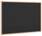 vidaXL Tableau Noir avec Cadre Bois de pin Massif Noir 80x55 cm, Tableau Noir de Cuisine, Tableau Noir à Craie, Tableau d'affichage Mural
