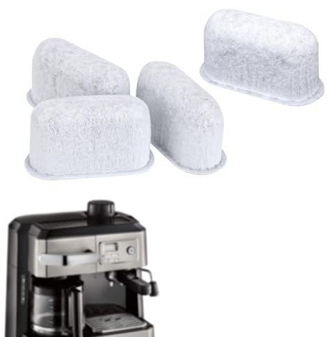 Gosknor 4pcs Activated Charcoal Coffee Machine Filter Compatible with Delonghi 7313285779