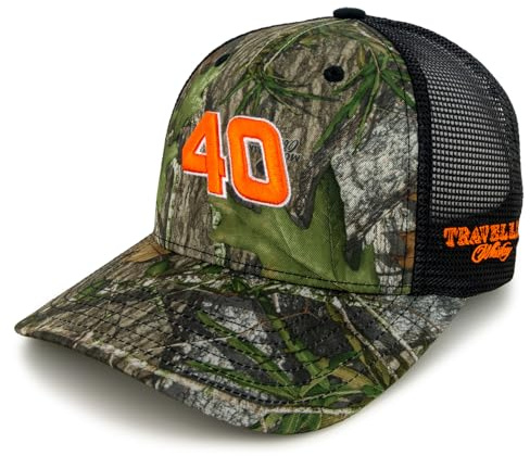 Checkered Flag Sports Justin Allgaier 2025 Traveller #40 JR Motorsports Camo Snapback Mesh Hat