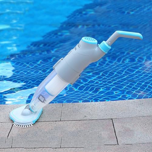 YCNLYSSR Aspirapolvere subacqueo per Piscina da 2000 mAh, Adatto per Piscine paesaggistiche, Piscine per Bambini, laghetti per Pesci, Asta telescopica da 0,9 m
