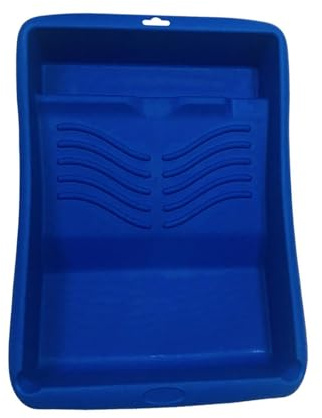 Milageto Vaschetta per vernice, strumenti per applicazione a parete, uso interno ed esterno, antiaderente, resistente, per verniciatura fai da te, vaschetta