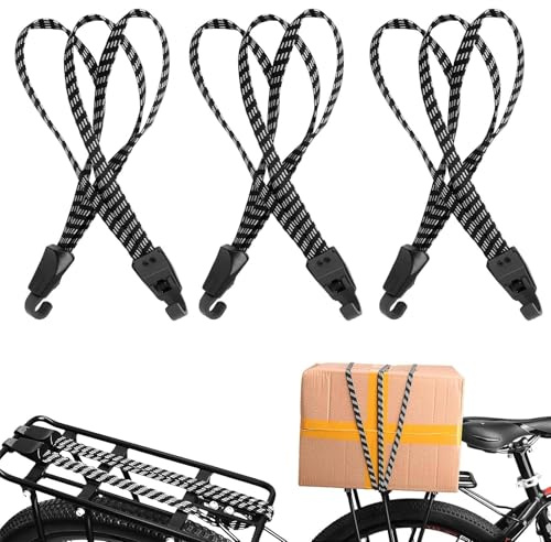 3 stycken bagagespännare cykel pakethållare spännrem gummispännare med krok