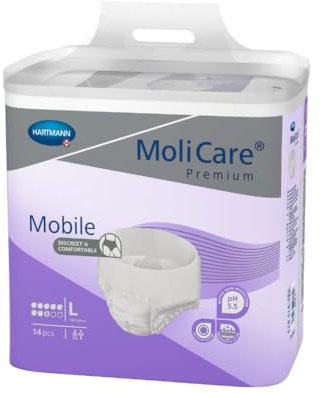 Molicare Premium Mobile 8 Tropfen Gr.L 4x14 St PZN-13506534 56 St freiverkäuflich Inkontinenzschutz Adult Inkontinenzunterwäsche 98619 Stück Large