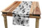 ABAKUHAUS Modern Tischläufer, Flüchtige Zeilen Streifen, Esszimmer Küche Rechteckiger Dekorativer Tischläufer, 40 x 180 cm, Anthrazit Grau