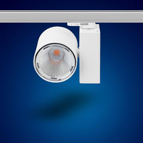 Mextronic - Foco de 3 fases para sistema de rieles, 30 W, K20 W, luz blanca neutra