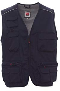 PAYPER Gilet Estivo Pocket (5XL - Blu Navy) Anche con Ricamo E Stampa