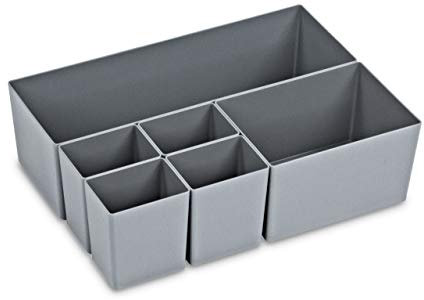 aidB Einsatzkästen - Set 1+1+4 Kästen für Euroboxen 400x300x120