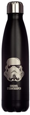 Puckator The Original Stormtrooper - Stainless Steel Water Bottle - Cold for 24h and Hot for 12h - Metal Water Bottles with Stormtrooper Design - Double Walled Modern Thermos Flask - Bpa Free -500 ml