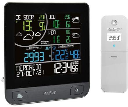 La Crosse Technology - LW3101 Wetterstation WLAN mit 3-Tage-Vorhersage – Grau